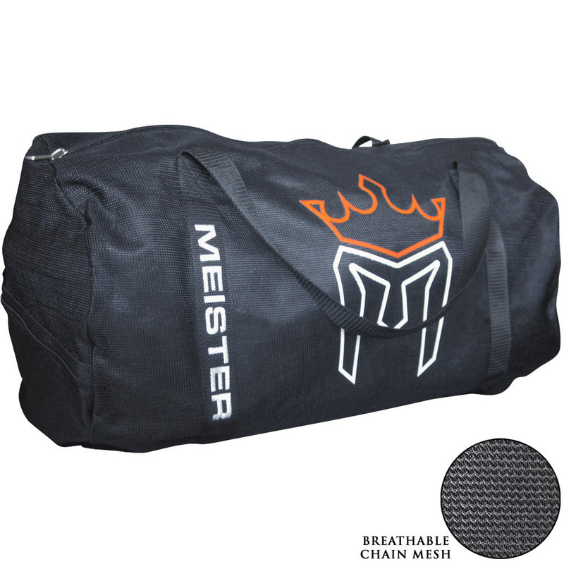 Meister Athlete XL Wash Bag - Large Mesh Sports Laundry Bag w/Zipper Lock - Black